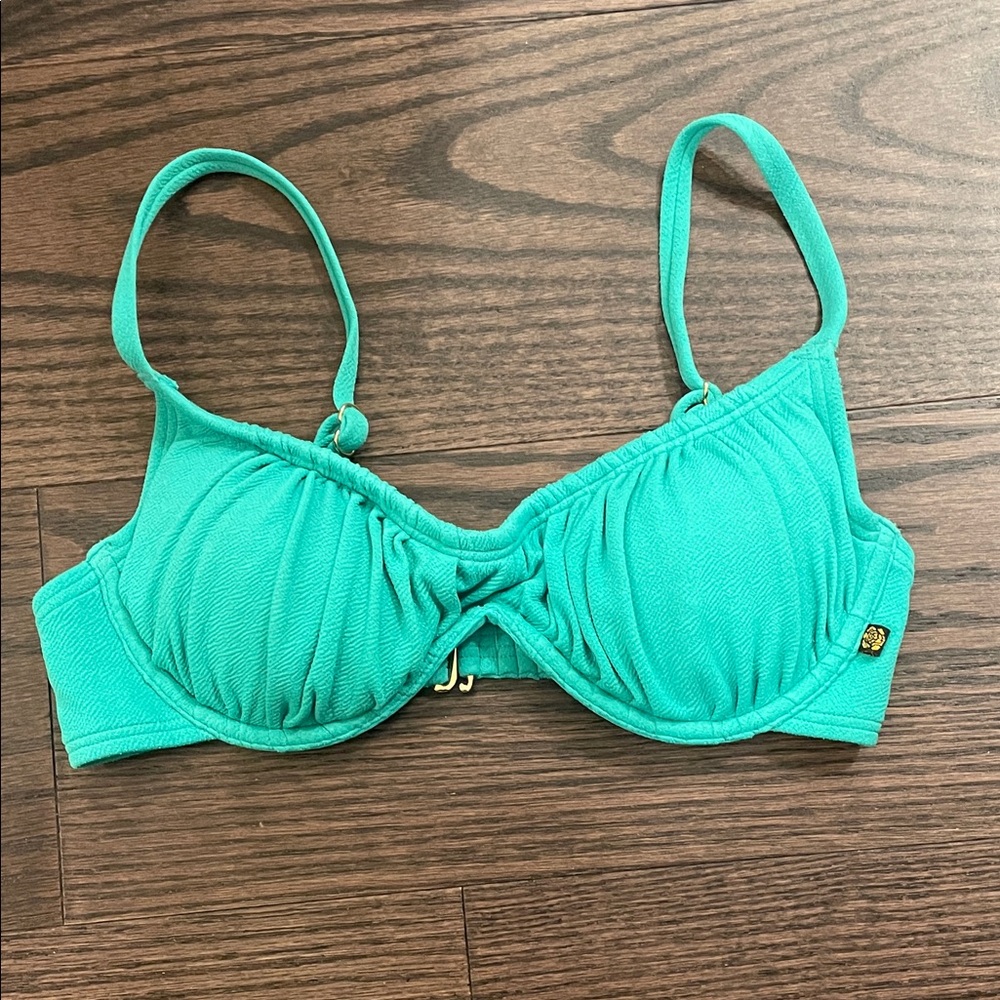 La vie en rose Teal swim top